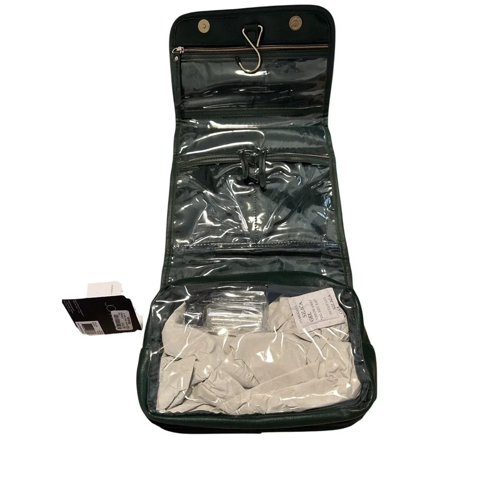 Joan & David Hanging Travel Organizer Cosmetic Bag Black Fold Up Toiletry Case